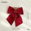 Gold-Edged Christmas Bow Classic Holiday Bow Festive Bow Decoration  For Staircases Garlands Mantels