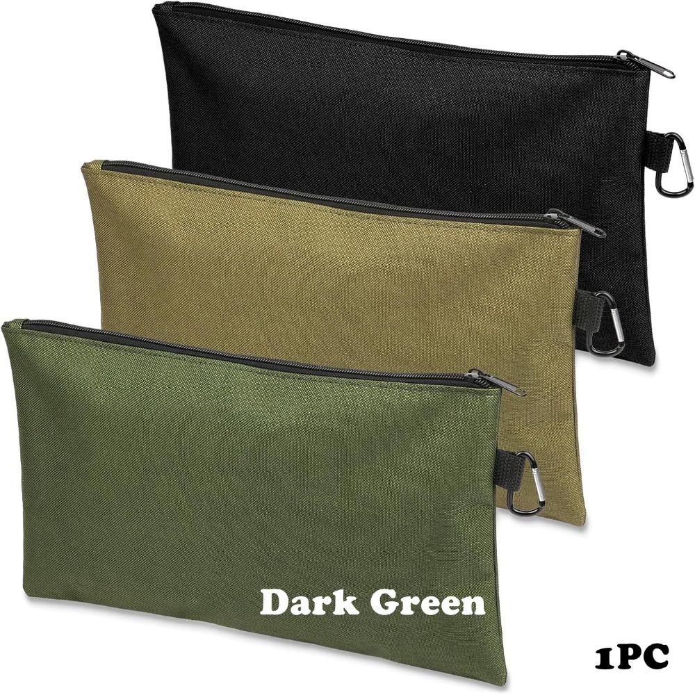 with Carabiner Tool Zipper Pouch Waterproof Wear-resistant Tools Organizer Multi-Function Oxford Fabric