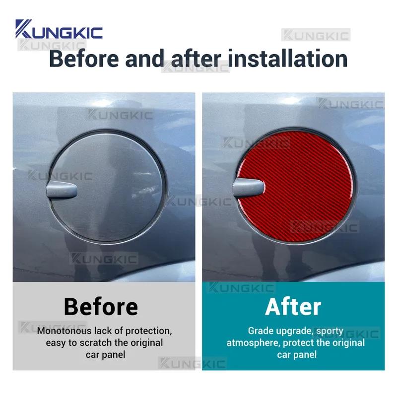 Echte Weiche Kohlefaser Für Vauxhall Opel Astra H MK5 2004 2005 2006 2007 2008 2009 2010 Auto Tankdeckel Zieraufkleber