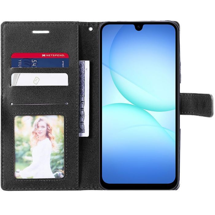 Coque de Protection - BOOLING - Samsung Galaxy A17 4G/5G - Bicolore Marron/Noir - Antichoc - 2 Verres Trempés