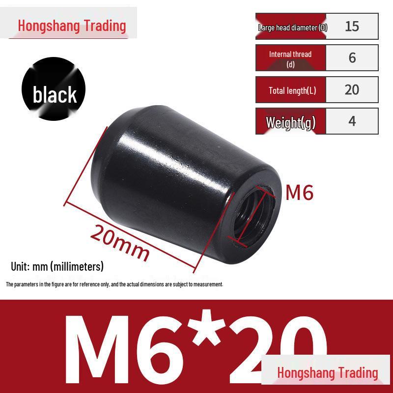 Bakelite Control Lever Ball & Handwheel Handle Grip with Long/Short Handle Cover, M6-M16.