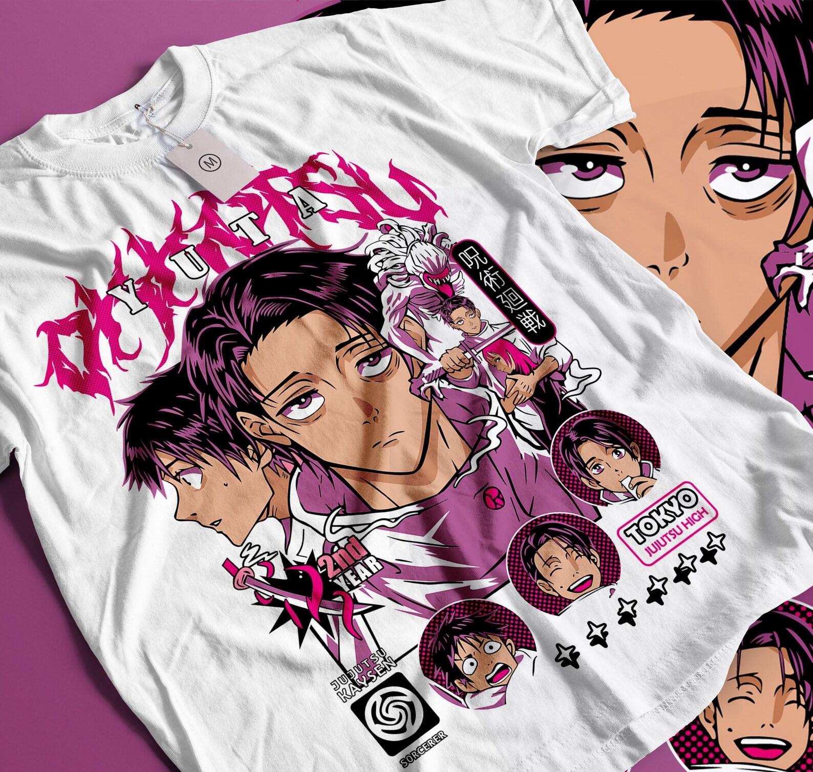 Anime Manga Graphic Tee, Unisex Cotton Streetwear Shirt S