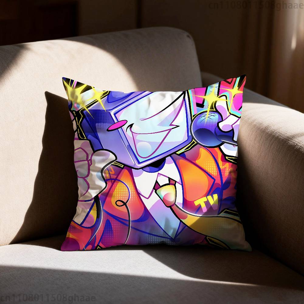 Deltarune Ralsei Game Pillow Case Antidustmite Pillowcase Invisible zipper silky short plush Sofa cushion cover