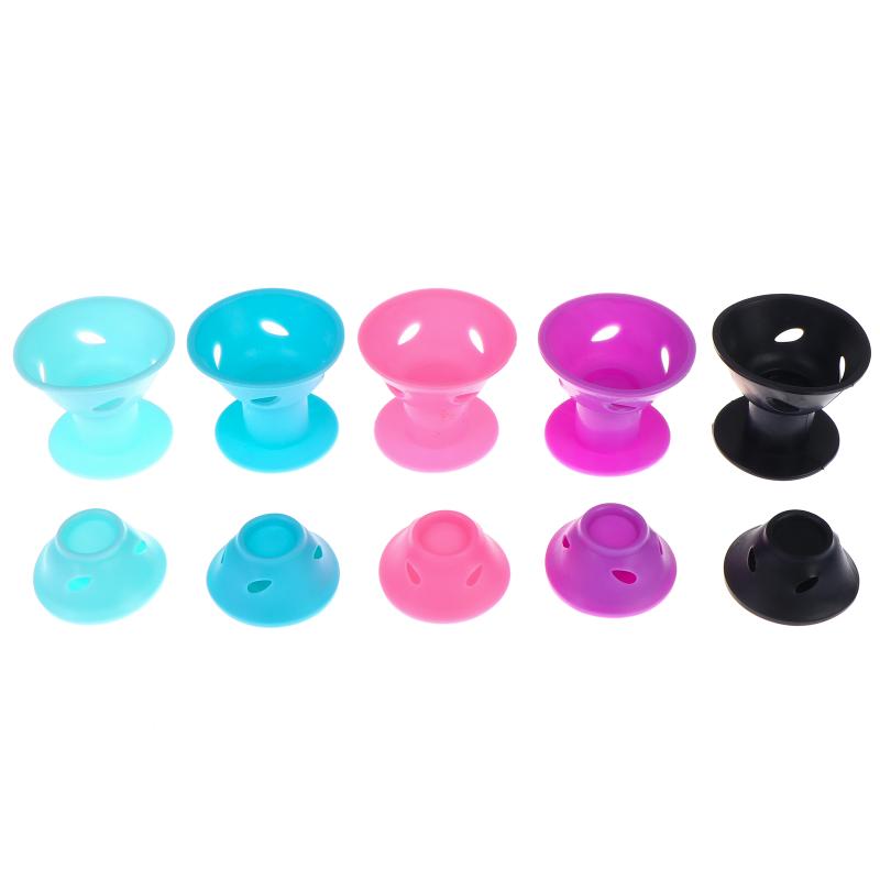 20Pcs Silicone For Hair Curling Rollers Diy Set With Mushroom Bell Shapes Spiral Design Soft Construction Easy Removal Curls