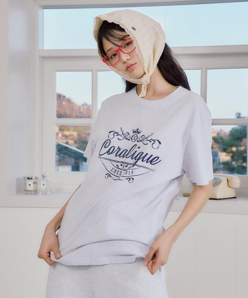 Kolallikeu Archive Graphic Logo T-Shirt Light Gray