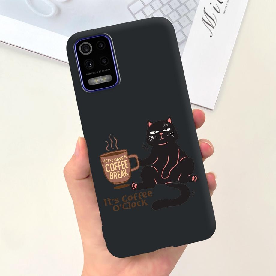 For LG K52 Q52 2020 Phone Case Soft Matte Silicone Capa For LGK52 LGQ52 2020 Funda Goothic Style Cartoon Back Cover Cute Pattern
