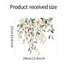 Creative Green Leaf Bathroom Wall Sticker - Self-Adhesive Home Decor