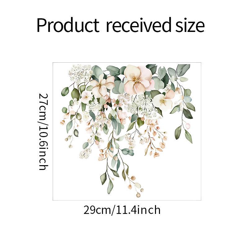 

Creative Green Leaf Bathroom Wall Sticker - Self-Adhesive Home Decor