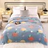 Shawl Warm Floral Flannel Blanket Skin-friendly Soft Throw Blanket No Shrinkage Cozy Nap Blanket Office