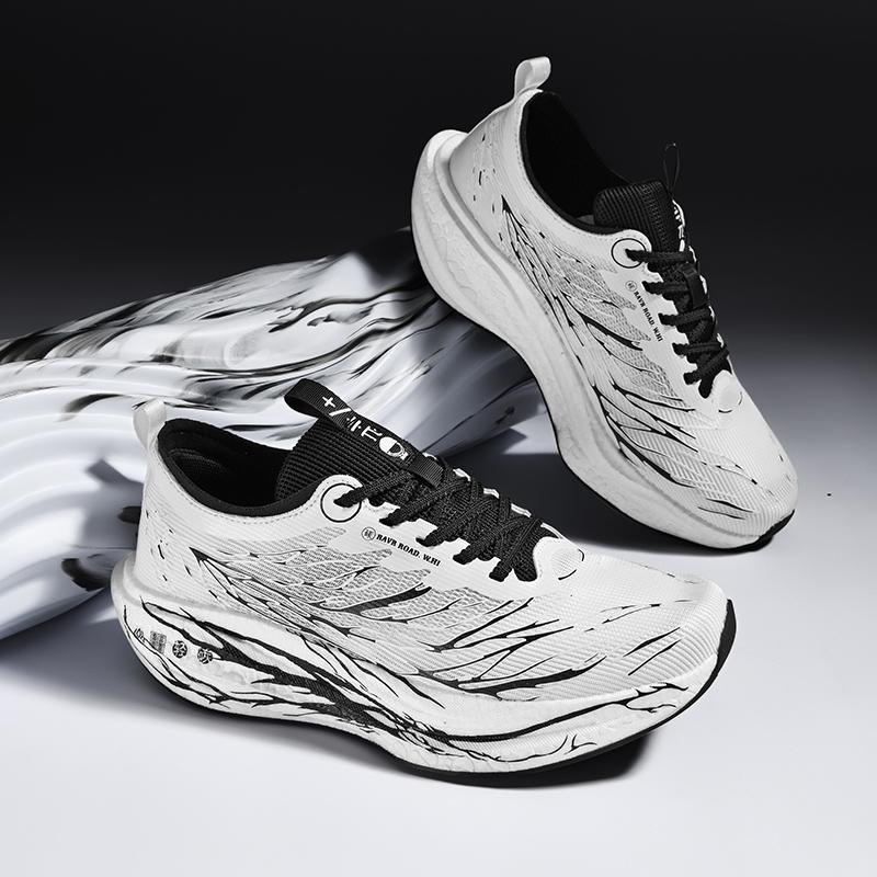 Carbon Board Running Shoes Men Training Speciality Marathon Sports Breathable Light Women'S Comfortable Nonskid Leisure Sneakers