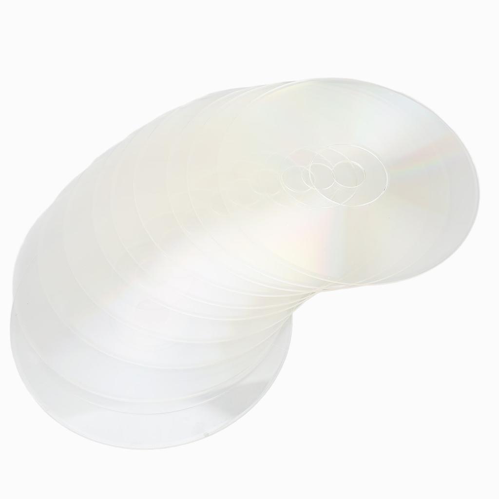 10Pcs Clear CDs Aesthetic Polishing Wall Painting CDs for DIY Crafts Wall Room Party Decor