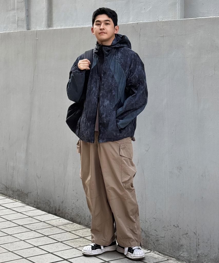 Kallapataleu Wide Balloon Ankle Zip Belted Cargo Pants - Beige