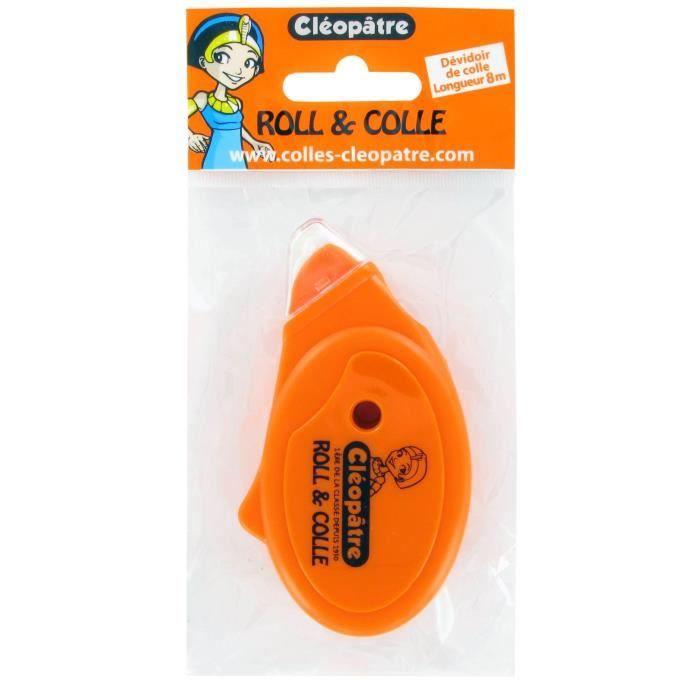 Ruban de colle double face - CLEOPATRE - Roll'ecole - 8 mètres - Transparent - Repositionnable