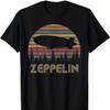 Retro 70s 80s Zeppelin TShirt 100 Cotton ONeck Short Sleeve Summer Casual Mens Tshirt Streetwear