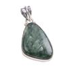 Natürlicher Seraphinit Edelstein 925 Massiv Sterlingsilber Geschenk Anhänger 1,75" B0F75