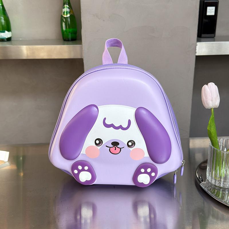 Schoolbag New Kindergarten Baby Small Schoolbag Cartoon Cute Puppy Boys and Girls Eggshell Backpack Children Go Out Backpack