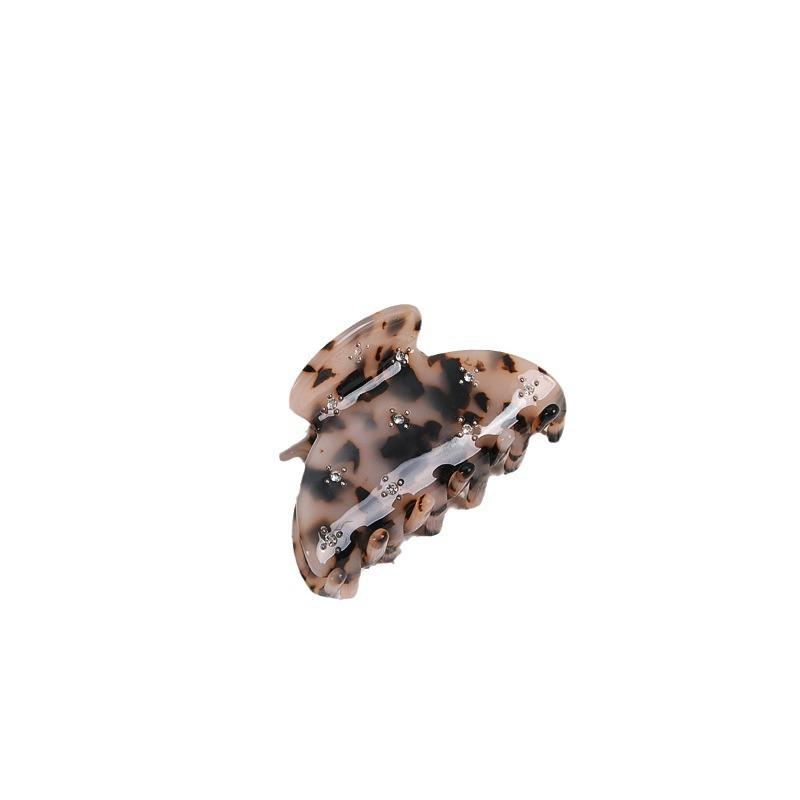 Share Beauty~ Acetate Candy Color Grab Clip Exquisite Diamond-Encrusted Fresh Shark Clip Temperament Small Hair Accessories