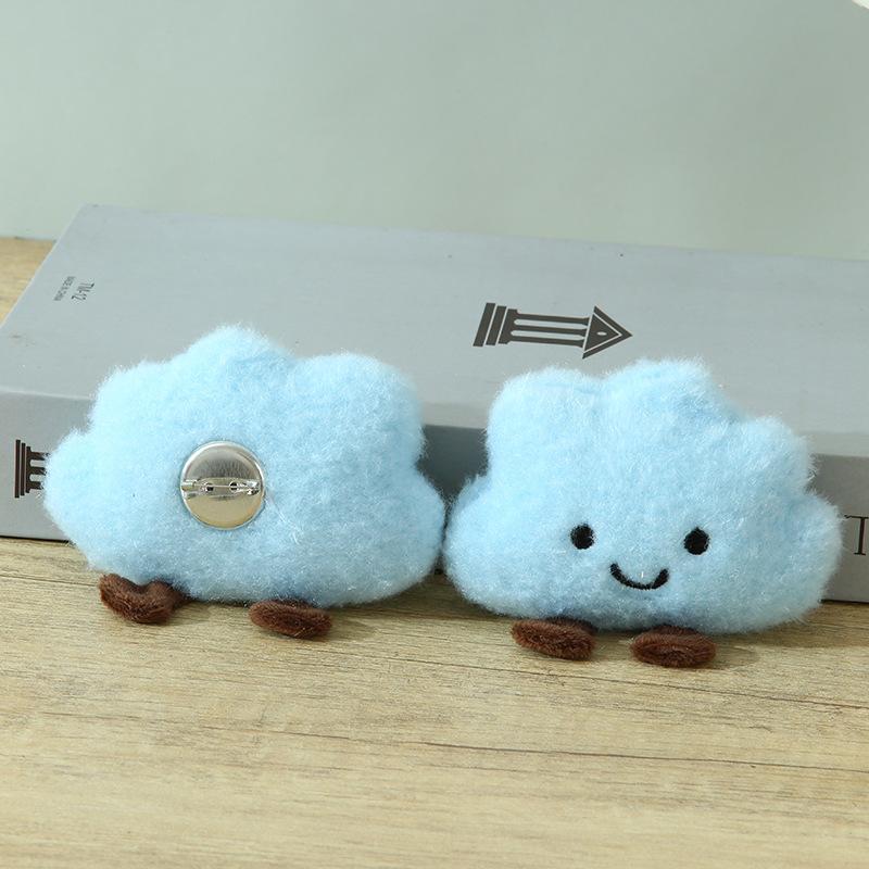 

Мультяшный кулон, брелок, плюшевая кукла-облако, брошь, милая кукла белый