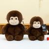 Macaque Nosed Snub Monkey Plush Toy Cute Cartoon Girl Children Holiday Gift Doll