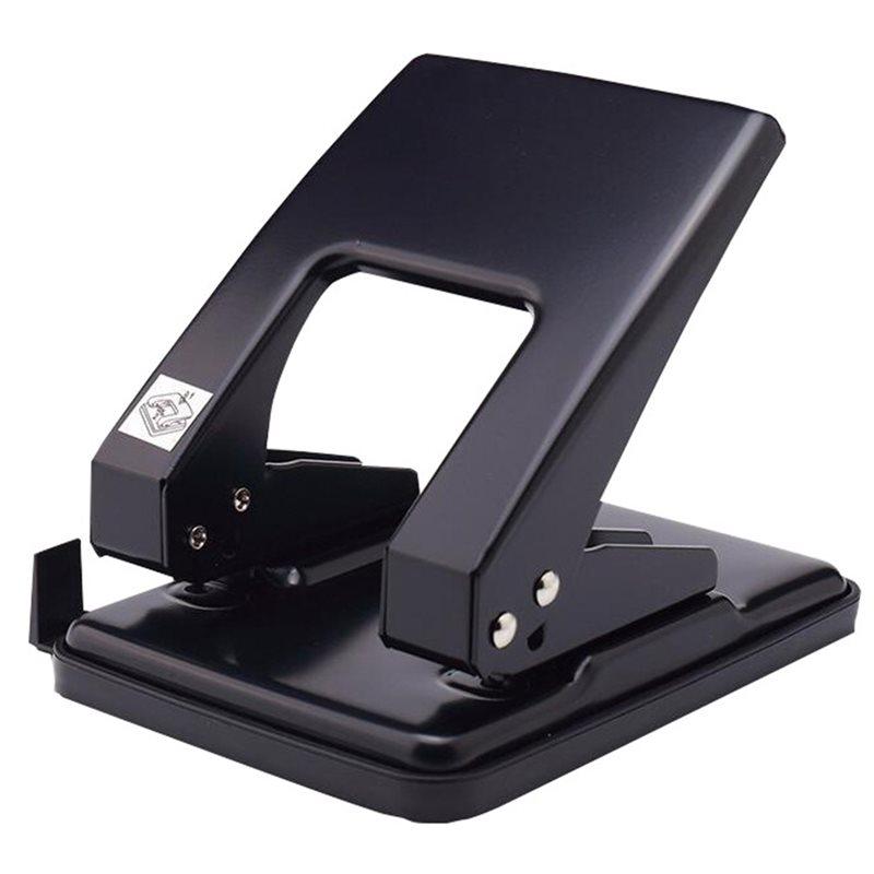 A25F-2 Hole Heavy Duty Punch, Metal File Fasteners Padded Handle, 40-Sheet Capacity For Paper File Folder/Binder