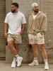 Pánské rychleschnoucí sportovní šortky volného střihu do posilovny, na běhání, basketbal, streetwear, ležérní, černé