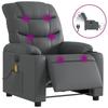 VidaXL Electric Reclining Massage Armchair, Relaxation Chair with Backrest, Seat with Armrests Living Room, Modern, 3206595