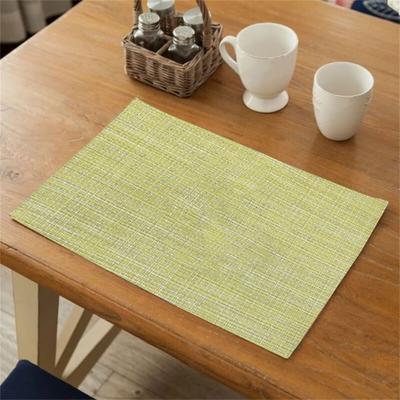 Useful Eco-friendly Heat Insulation Solid Colors Anti-Slip Large Bowl Cup Dining Table Mat for Party Placemat
