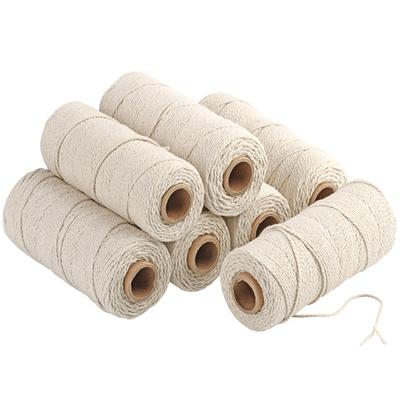 1 Rolo DIY Fio de Algodão Material Natural Toque Macio Cortável Boa Resistência Sem Odor Amarração Anti-quebra Crochê