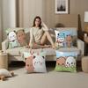 Panda Bear B-Bubu-Dudu Office Cushion Pillowcase Car Cushion Cover45X45CM Lumbar Pillowcase Sofa Pillowcover