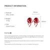 New Elegant Red Bow Beads Earrings for Women Girls Fashion Cute Sweet Long Tassel Dangle Earrings Luxury Party Jewelry Gifts