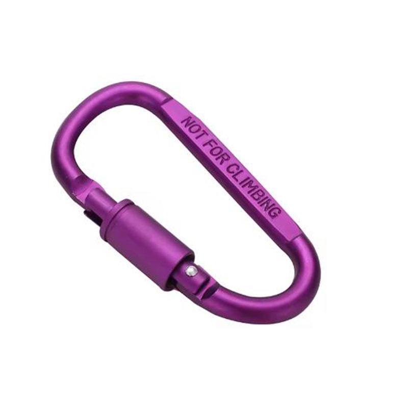 D-Shaped Colorful Aluminum Carabiner Multi-Functional Quick Link Backpack Hook