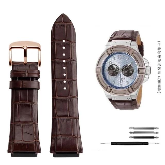 Genuine Leather Watchband For GUESS Watch U0247G3 W1058G2 W0040G3 W0040G7 W0281G Series Strap Bracelet Watch Accessories 22mm