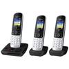 Cordless Phone - Panasonic - Kx-tgh723gs - Black - 2 Handsets - Integrated Answering Machine