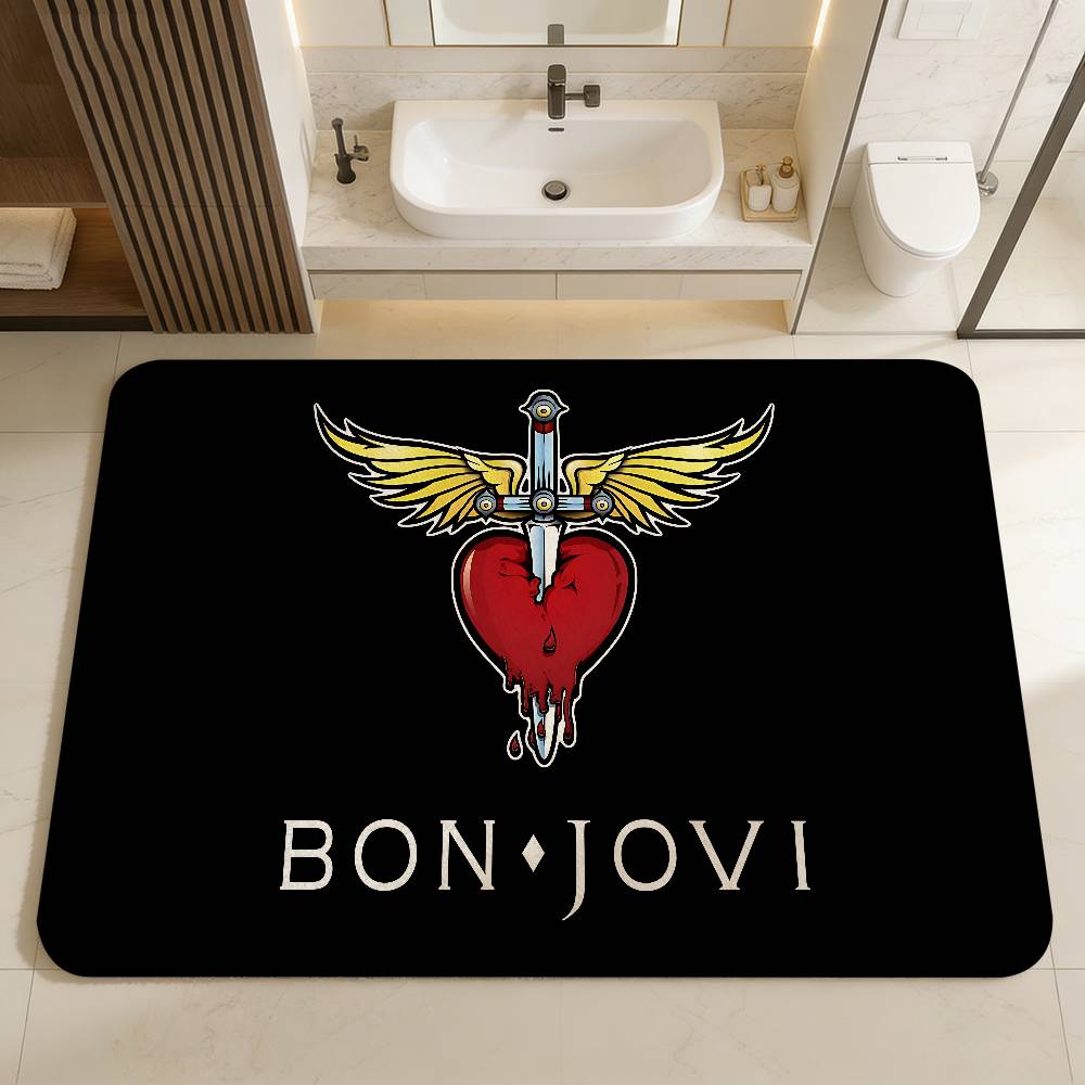 B-BonS Logo J-Jovi Kitchen Mat Kids Room Bedroom Decoration Balcony Anti-Slip Doormat Living Room Alfombra