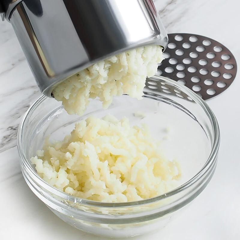 Stainless Steel Potato Masher & Garlic Crusher