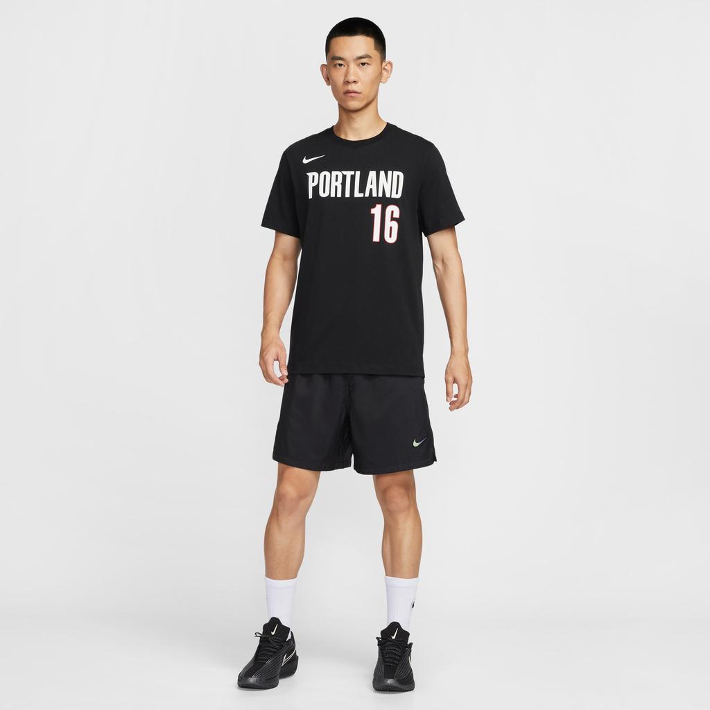 Nike X NBA Portland Trail Blazers Yang Hansen 16 Tricou Simplu Confortabil Versatil Fashion Baschet Bărbați tricou IV0566-015