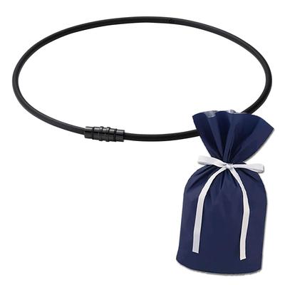 Magnetic Necklace Colantotte Necklace Crest SMART Limited Gift Set Black X M Size ([Limited] Black, Approx. 47cm)