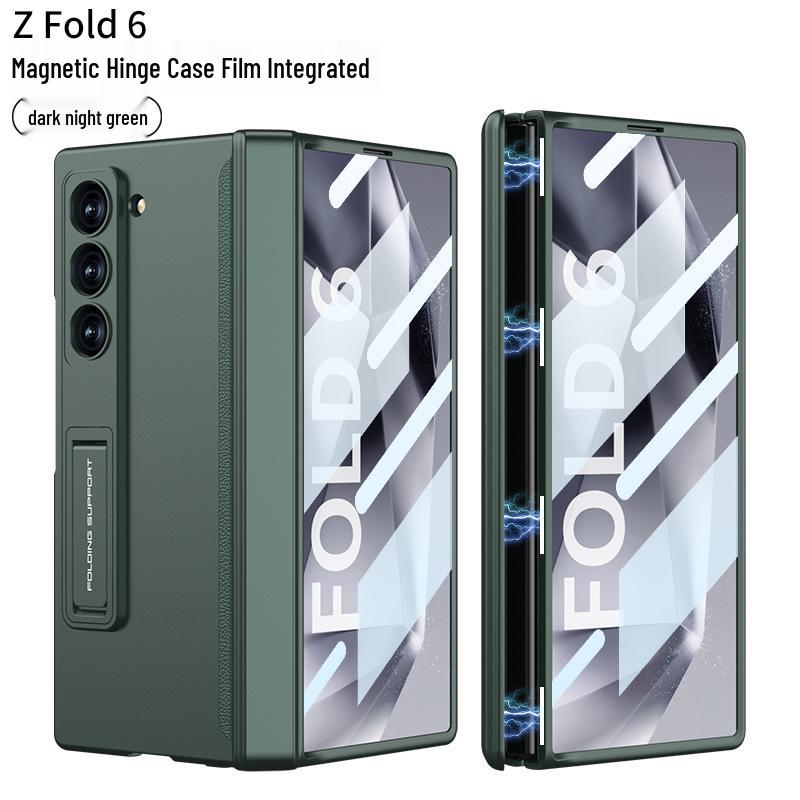 Samsung ZFold6 Magnetisches Scharnier Case: Vollständige Abdeckung, Integrierte Folie & Hartschalen-Halterung
