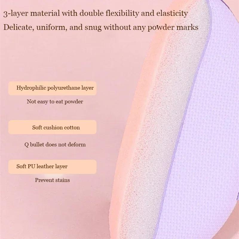 6/10Pcs Mini Finger Puff Foundation Small Air Cushion Powder Sponge Face Concealer BB Cream Cosmetic Applicator Makeup Tools