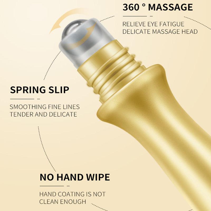 Sérum de Massage pour les yeux, perles roulantes au rétinol, éclaircit les poches et les yeux noirs, soin des yeux