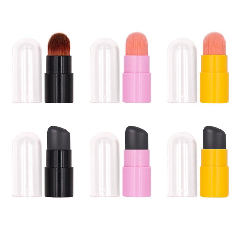 Silicone Lip Brush Angled Concealer Makeup Brush Tool Portable Round Head Like Fingertips Q Soft Lipstick Brush Concealer Brush