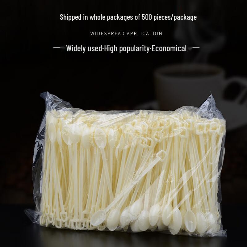 Homeglen Einweg-Plastiklöffel mit langem Griff