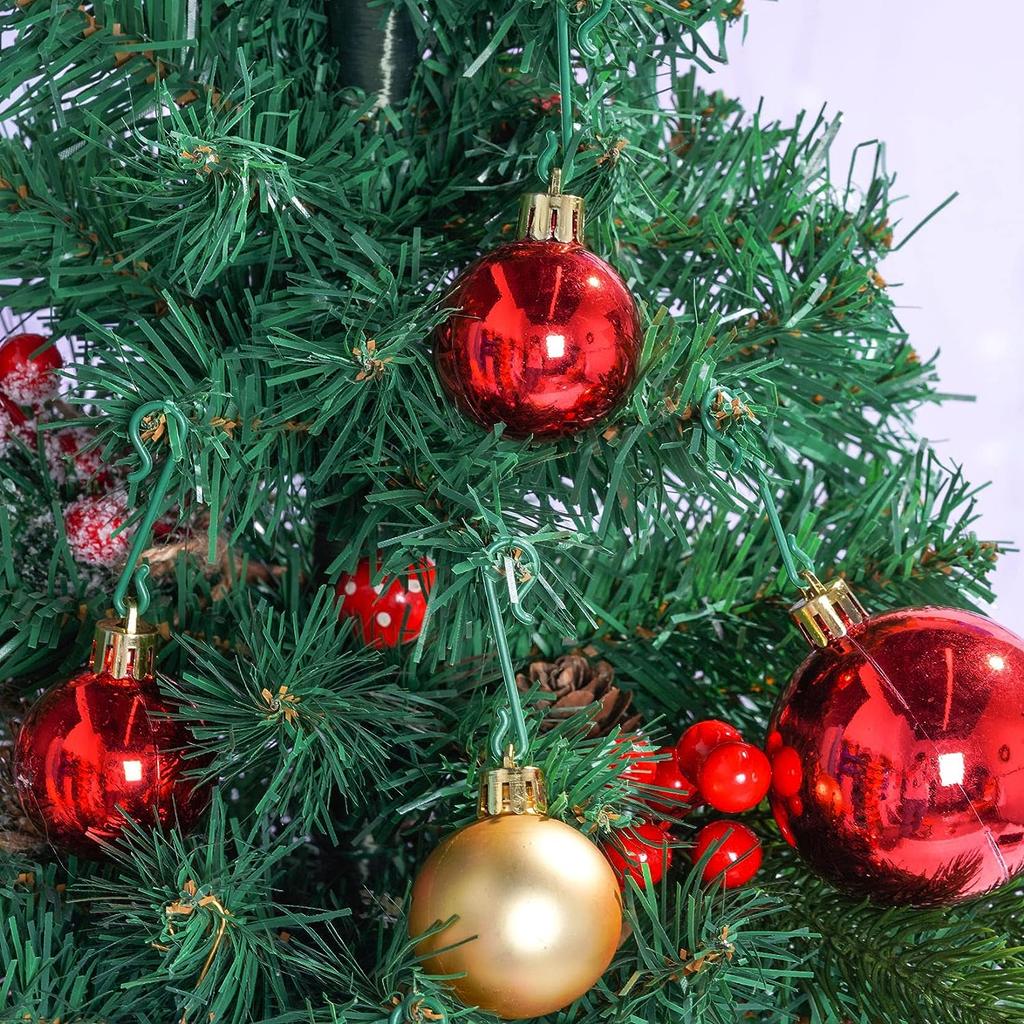 Weihnachtsschmuck S-förmige Haken Kunststoffhaken Weihnachtsbaumkugeln Anhänger Aufhänger für Zuhause Neujahrsparty Deko Großhandel