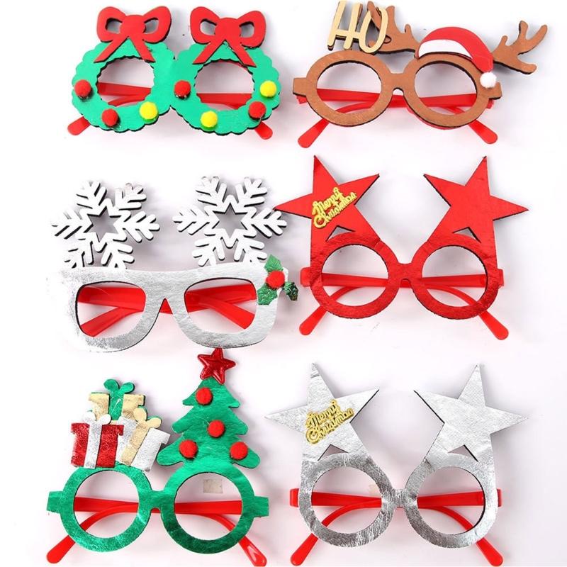 2026 Christmas Eyewear For Costumes Adults Kids Reusable Party Props Foldable Frame Costume Glasses