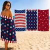 American Holiday Themed Bath Towel Microfiber Fabric Portable Towel For Beach Travel And Bath Use