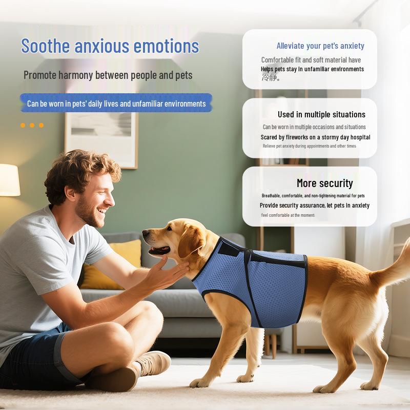 New Dog Calming Vest: Summer Anti-Thunder Shock Harness Style
