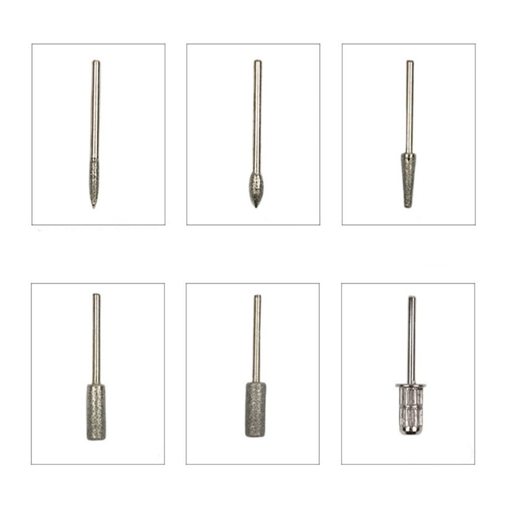 35000 U/min Elektrische Nagelfräser Maschine Nagelkunst Maschine Stift Edelstahl Fräser Griff Geeignet für Maniküre Bohrer und Zubehör Pediküre Feile