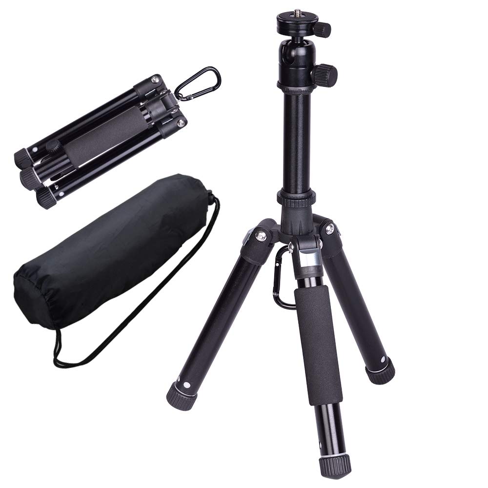 

CHIHEISENN Tripod for and SLR Collapses to Approximately and Foldable for Travel Cameras, Smartphones, Camcorders, Cameras, 20cm, 510g, Lightweight, чёрный