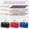 30l Foldable Picnic Bag Large Capacity Thermal Insulated Cooler Basket With Dual Carry Handles For Outdoor Camping