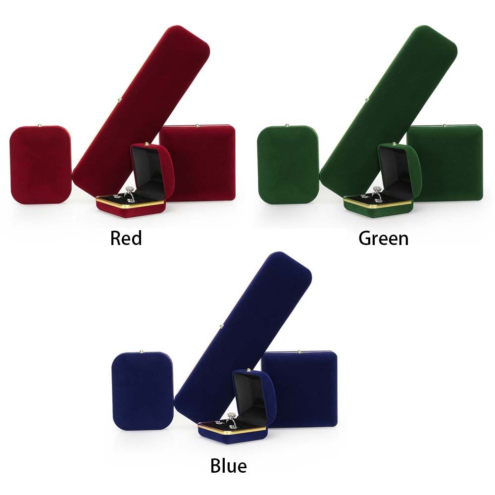 Packaging Double Open Earrings Presentation Storage Boxes Necklace Case Ring Box Jewelry Display